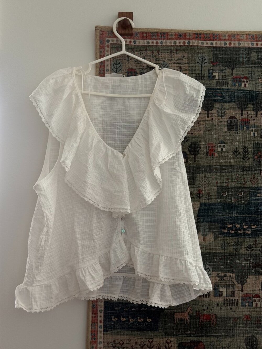 Zara Frill & Lace Summer Top